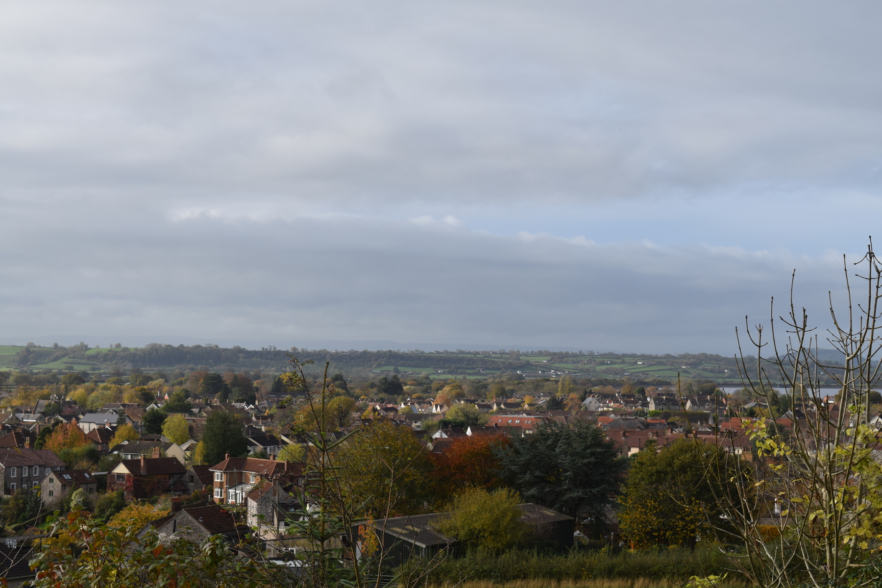 A view over all the
						houses.