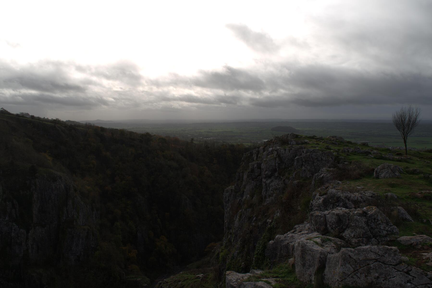 Looking out from the
						  top of the Gorge.