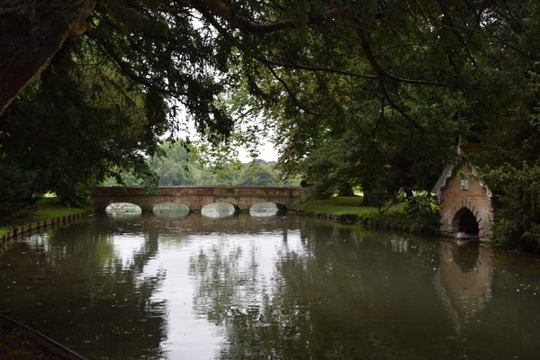 A little footbridge over the water.